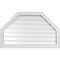Ekena Millwork Octagonal Top Surface Mount PVC Gable Vent w/ 2"W x 1-1/2"P Brickmould Frame, 36"W x 22"H GVPOT36X2202SF - alternate 1